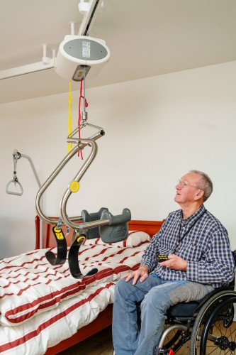 Ceiling Lift Track System ; Ceiling Lift System Installations ; SureHands® Body Support - SureHands Patient lift hoist