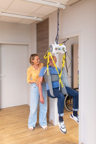 Portable ceiling motor with “tarzan” system - SureHands Patient lift hoist