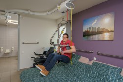 Ceiling Lift Track System ; Ceiling Track Rails ; SureHands® Body Support - SureHands Patient lift hoist