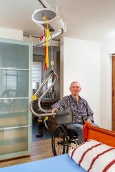 Ceiling Lift Track System ; Ceiling Lift System Installations ; SureHands® Body Support - SureHands Patient lift hoist