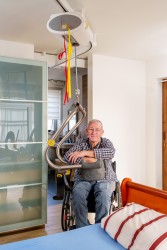 Ceiling Lift Track System ; Ceiling Lift System Installations ; SureHands® Body Support - SureHands Patient lift hoist