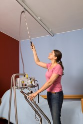 Track-to-Track Motor™ ; Transport trolley for Track-to-Track Motor™ - SureHands Patient lift hoist