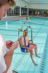 Wheelchair-to-Water™ Pool Lift ; Pool lift chair 2 - SureHands Patient lift hoist