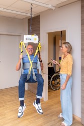 Portable ceiling motor with “tarzan” system - SureHands Patient lift hoist