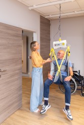 Portable ceiling motor with “tarzan” system - SureHands Patient lift hoist