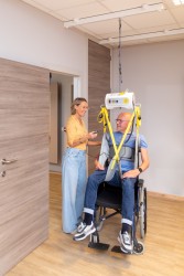 Portable ceiling lift with “tarzan” system - SureHands Patient lift hoist