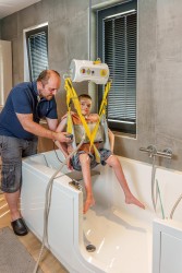 Portable ceiling lift with “tarzan” system - SureHands Patient lift hoist