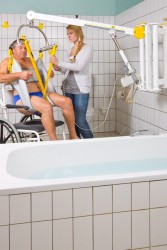 Wall Lift System ; Hygiene - bathing sling ; Standard spreader bar - SureHands Patient lift hoist