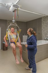 Ceiling Lift Track System ; Hygiene - bathing sling ; Combi spreader bar ; Digital scale - SureHands Patient lift hoist